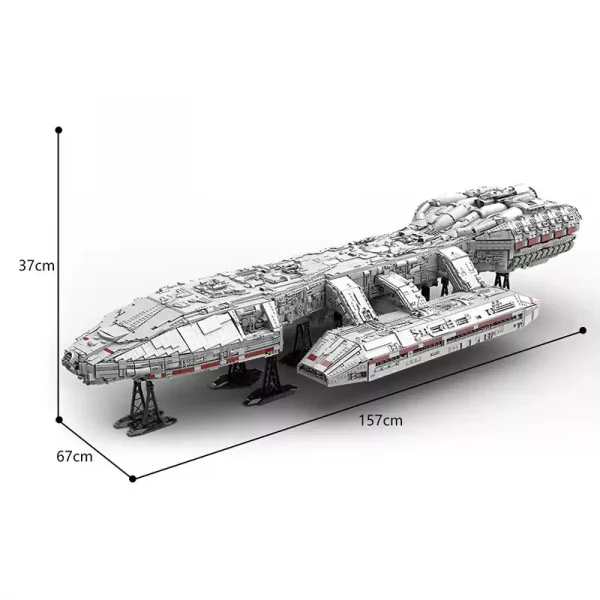 23836 PCS MOC Movie Battlestar Galactica Starship Spaceship Model Assembly Building Blocks Toys - Image 2