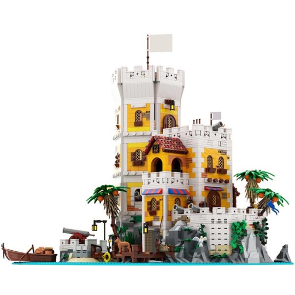 3479 PCS MOC Pirate Island Castle Base Fortress Fortress Tower Prison Building Model Assembly Building Blocks Toys