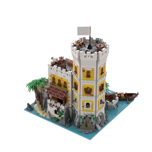 3479 PCS MOC Pirate Island Castle Base Fortress Fortress Tower Prison Building Model Assembly Building Blocks Toys - Image 4