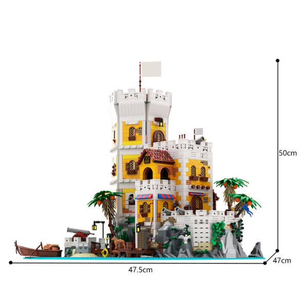 3479 PCS MOC Pirate Island Castle Base Fortress Fortress Tower Prison Building Model Assembly Building Blocks Toys - Image 2