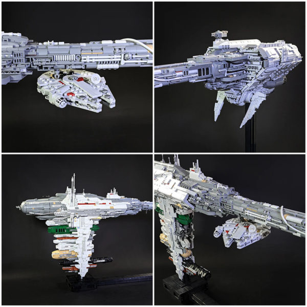 9866 PCS MOC Star Wars EF76 Nebula Nibulon-Class B Medical Frigate Model Assembly Building Blocks Toy - Image 3