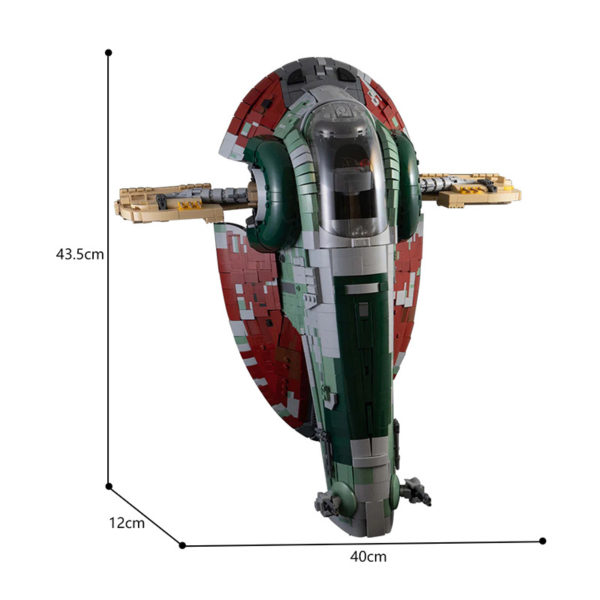 5159 PCS MOC Star Wars Slave One Boba Fett's spaceship vehicle model assembly building blocks toy - Image 2