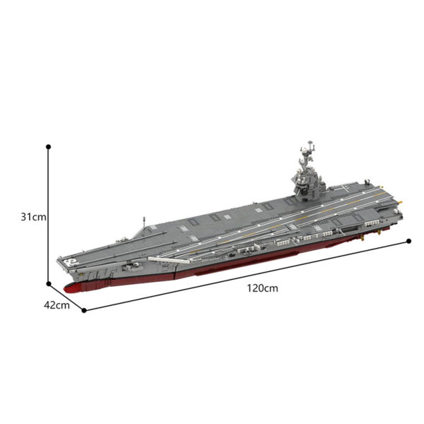 5958 PCS MOC USS Gerald Ford CVN-78 aircraft carrier military model assembly building blocks toys - Image 2