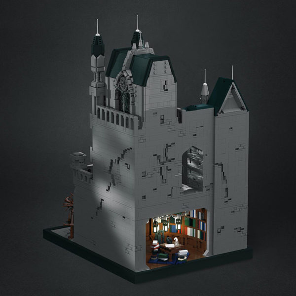 6589 PCS MOC assembled building blocks toys Blood Curse Yharnam Town Center Cathedral Castle Ancient Capital Building Street Scene - Image 7