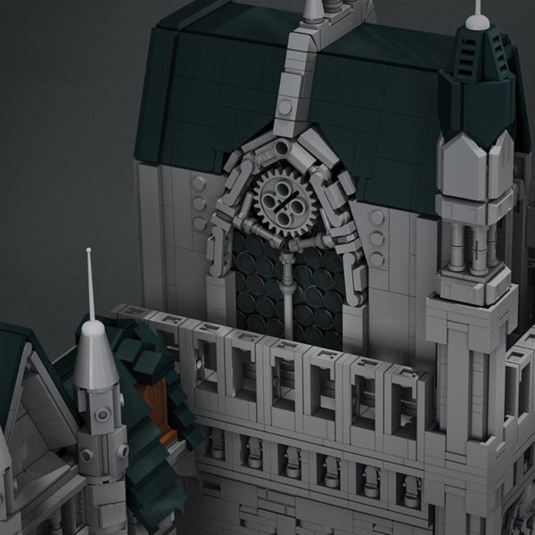 6589 PCS MOC assembled building blocks toys Blood Curse Yharnam Town Center Cathedral Castle Ancient Capital Building Street Scene - Image 6