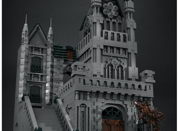 6589 PCS MOC assembled building blocks toys Blood Curse Yharnam Town Center Cathedral Castle Ancient Capital Building Street Scene - Image 5