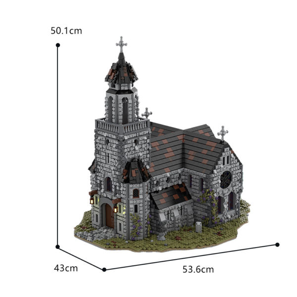 6561 PCS MOC assembled building blocks toys European medieval cathedral castle castle building assembly model ornaments - Image 2