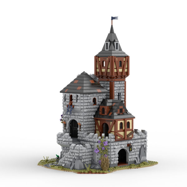 4228 PCS MOC assembled building blocks toys medieval castle clock tower city fortress wall fortress building street scene - Image 5