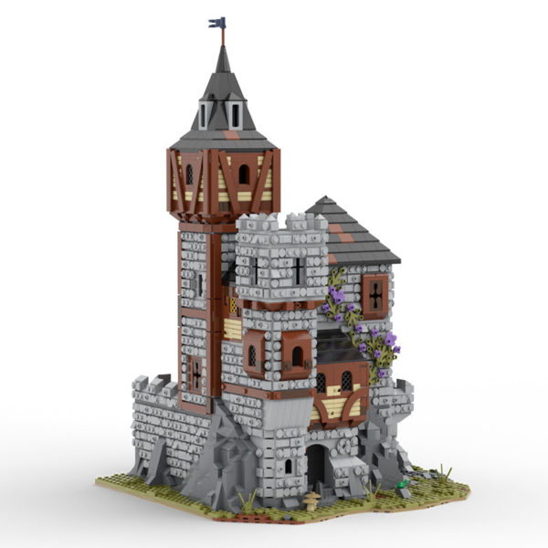 4228 PCS MOC assembled building blocks toys medieval castle clock tower city fortress wall fortress building street scene - Image 4