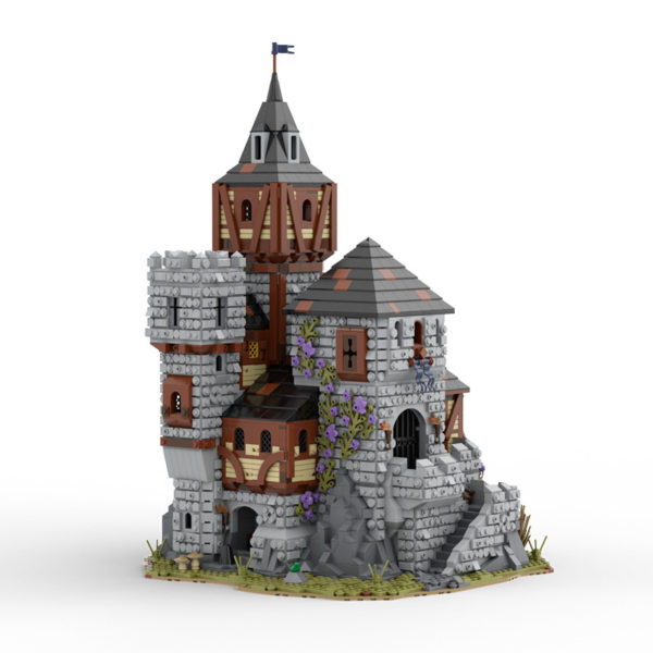 4228 PCS MOC assembled building blocks toys medieval castle clock tower city fortress wall fortress building street scene - Image 3