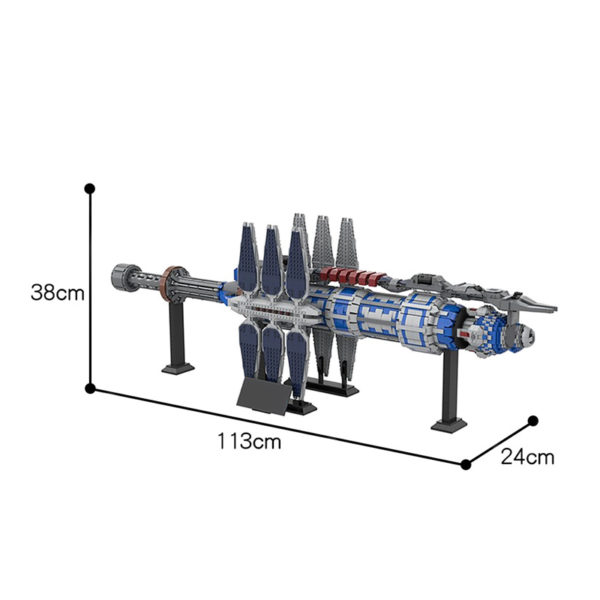 6735 PCS MOC assembly building block toys Babylon V Earth Counterattack spaceship interstellar battleship main battleship - Image 2