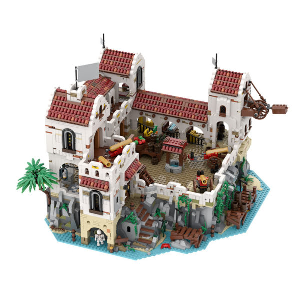 4948 PCS MOC assembly building block toys El Dorado Fortress Barracuda Bay Pirate Base Castle Fortress Scene