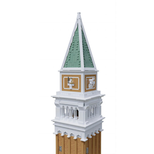 4184 PCS MOC assembly building block toys Italy Venice St. Mark's bell tower landmark building street scene model - Image 4