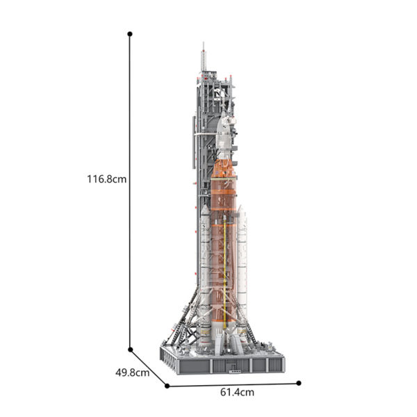 10047 PCS MOC assembly building block toys NASA space SLS Orion launch vehicle mobile launch tower - Image 2