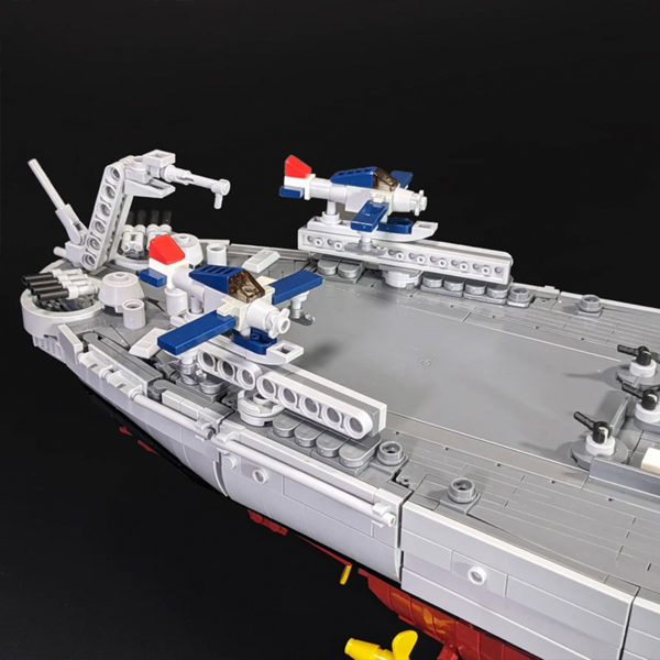 8042 PCS MOC assembly building block toys US Navy Iowa class battleship Iowa aircraft carrier model - Image 4