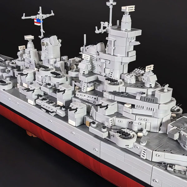 8042 PCS MOC assembly building block toys US Navy Iowa class battleship Iowa aircraft carrier model - Image 2