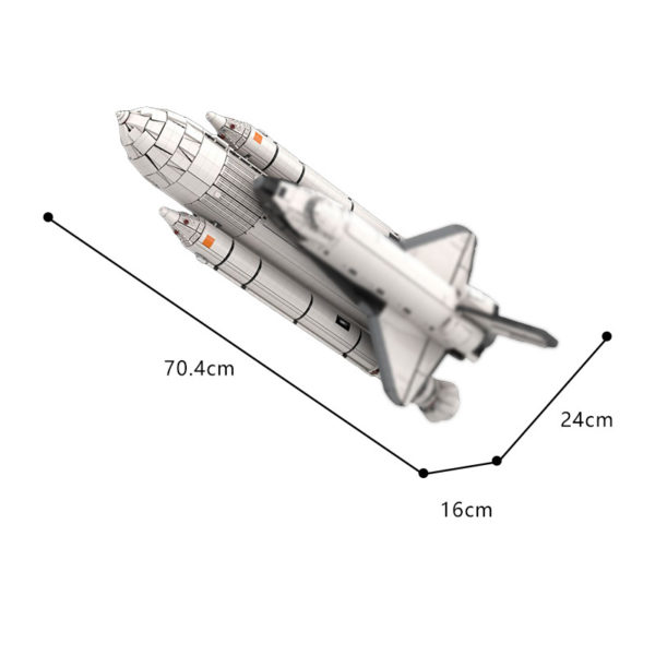 5707 PCS MOC assembly building blocks toy NASA Columbia space shuttle compatible with 10283 Discovery - Image 2