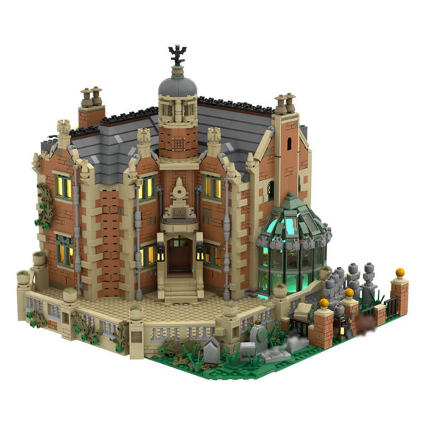 3944 PCS MOC assembly building blocks toy movie haunted manor haunted house haunted house haunted house horror villa building street scene