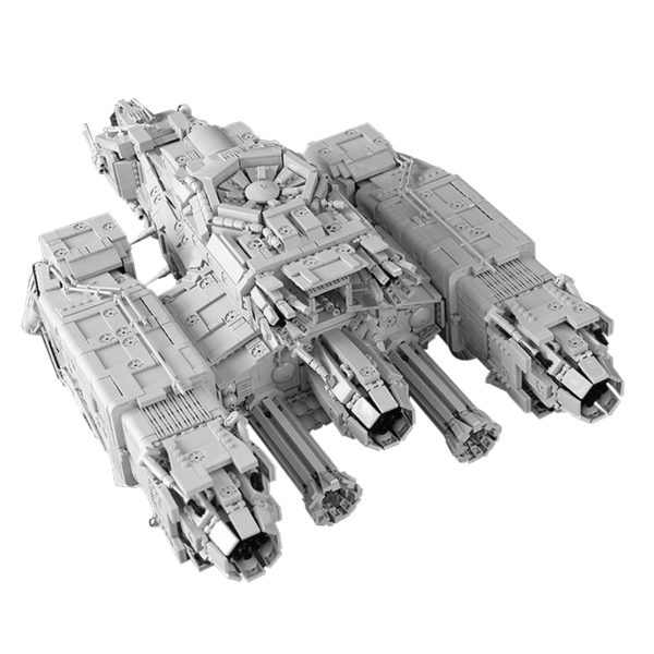 9205 PCS MOC assembly building blocks toys Alien Nostromo spaceship interstellar haulage transport cargo ship - Image 3