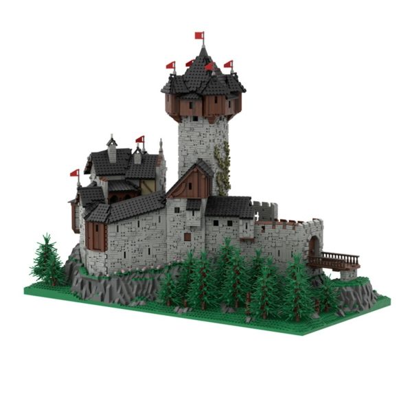 15513 PCS MOC assembly building blocks toys Austrian Alps Carinthia medieval castle architecture - Image 5