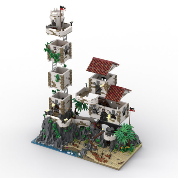 8104 PCS MOC assembly building blocks toys Barracuda Bay Pirate Island Harbor Island Base Watchtower Scene Assembly Model - Image 6