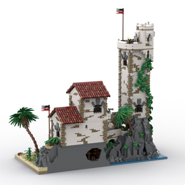 8104 PCS MOC assembly building blocks toys Barracuda Bay Pirate Island Harbor Island Base Watchtower Scene Assembly Model - Image 5