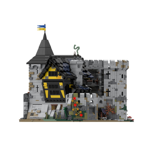 5812 PCS MOC assembly building blocks toys Black Hawk Fortress Medieval Knight Castle Building Street Scene Assembly Model