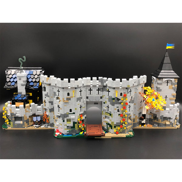 5812 PCS MOC assembly building blocks toys Black Hawk Fortress Medieval Knight Castle Building Street Scene Assembly Model - Image 4