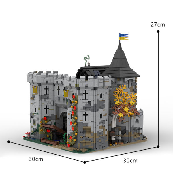 5812 PCS MOC assembly building blocks toys Black Hawk Fortress Medieval Knight Castle Building Street Scene Assembly Model - Image 2