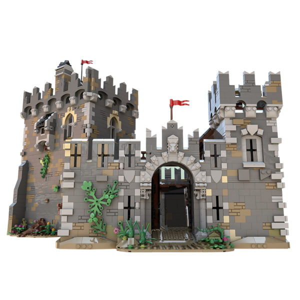 7543 PCS MOC assembly building blocks toys European medieval lion castle castle city fortress fortress building