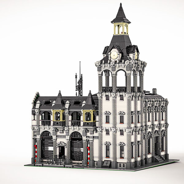 12698 PCS MOC assembly building blocks toys European modern train station railway station building city street scene model - Image 3