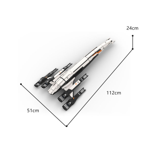 3895 PCS MOC assembly building blocks toys Mass Effect 2 Normandy SR2 spaceship starship spaceship model - Image 2