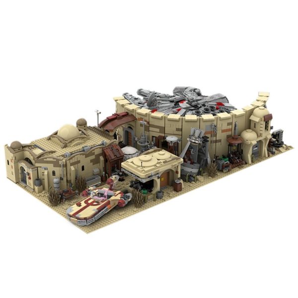 6899 PCS MOC assembly building blocks toys Star Wars desert house scene dunes Millennium Falcon Luke spacecraft base