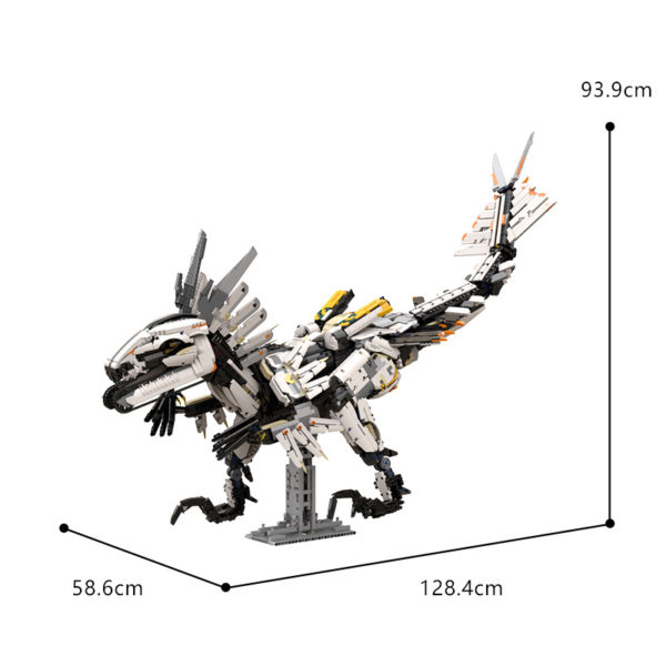 7030 PCS MOC assembly building blocks toys horizon west desperate claw beast mechanical beast dragon mount assembly model - Image 2