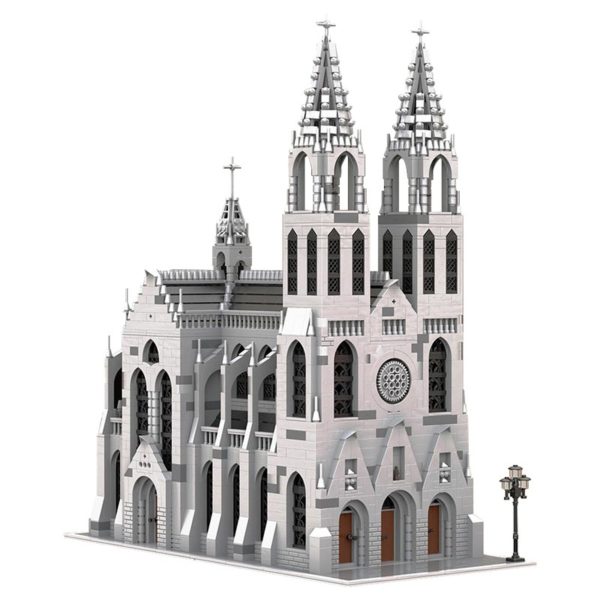 4165 PCS MOC assembly building blocks toys medieval Gothic cathedral castle MOC-148170 building model