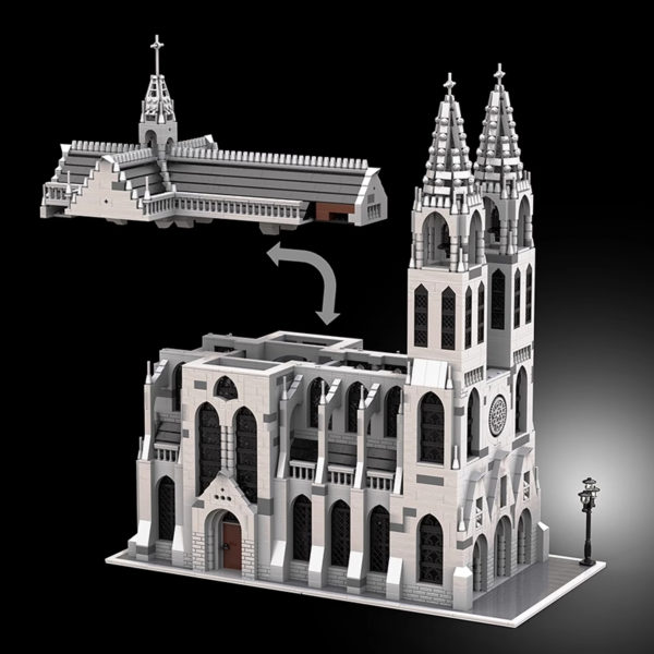 4165 PCS MOC assembly building blocks toys medieval Gothic cathedral castle MOC-148170 building model - Image 5