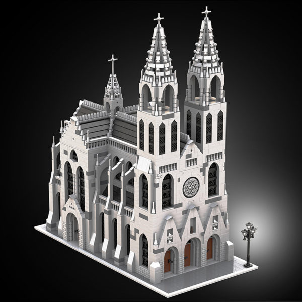 4165 PCS MOC assembly building blocks toys medieval Gothic cathedral castle MOC-148170 building model - Image 4