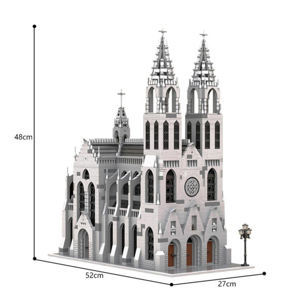 4165 PCS MOC assembly building blocks toys medieval Gothic cathedral castle MOC-148170 building model - Image 2