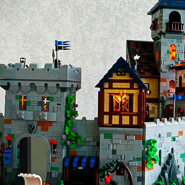 6565 PCS MOC assembly building blocks toys medieval knight black hawk castle fortress fortress city medieval architecture - Image 3