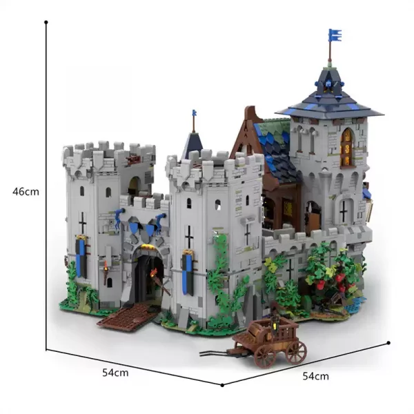 6752 PCS MOC assembly building blocks toys medieval lion knight black eagle castle fortress fortress city building - Image 5