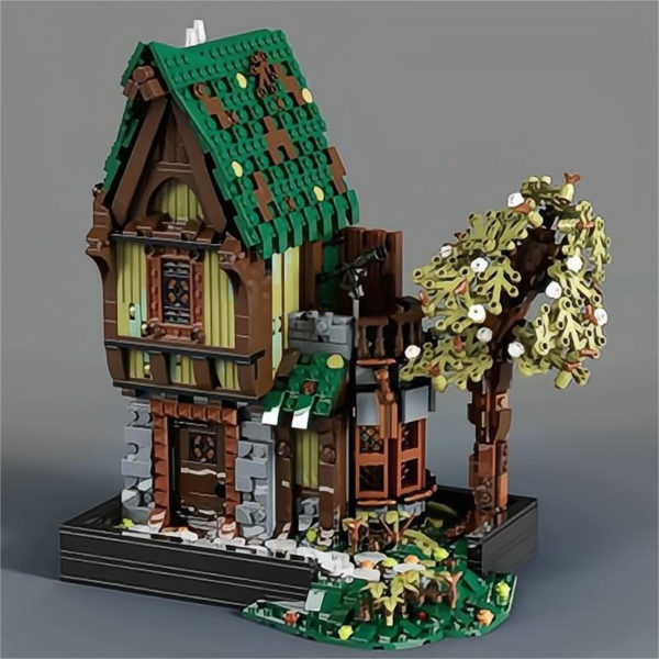 5152 PCS MOC assembly building blocks toys medieval modular blacksmith shop tavern building street scene assembly model - Image 8