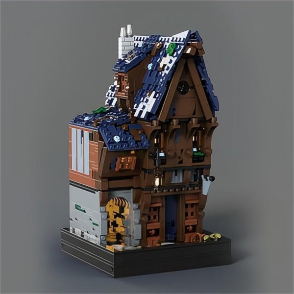 5152 PCS MOC assembly building blocks toys medieval modular blacksmith shop tavern building street scene assembly model - Image 7