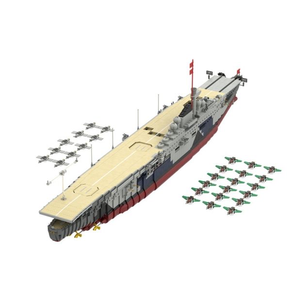 8041 PCS MOC assembly building blocks toys military German Navy Count Zeppelin aircraft carrier aircraft carrier model - Image 4