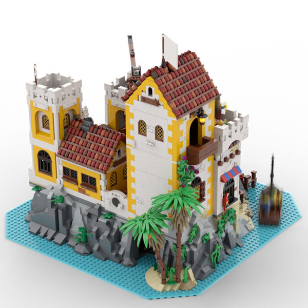 4192 PCS MOC assembly building blocks toys pirate island El Dorado fortress base fortress model compatible with 6276 - Image 4