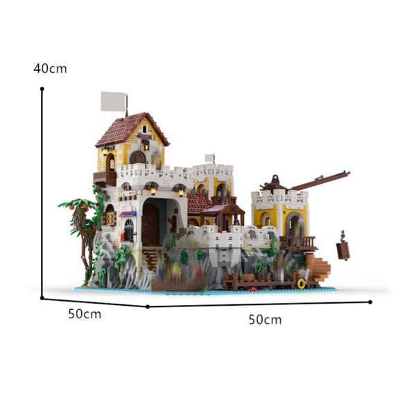 4192 PCS MOC assembly building blocks toys pirate island El Dorado fortress base fortress model compatible with 6276 - Image 2