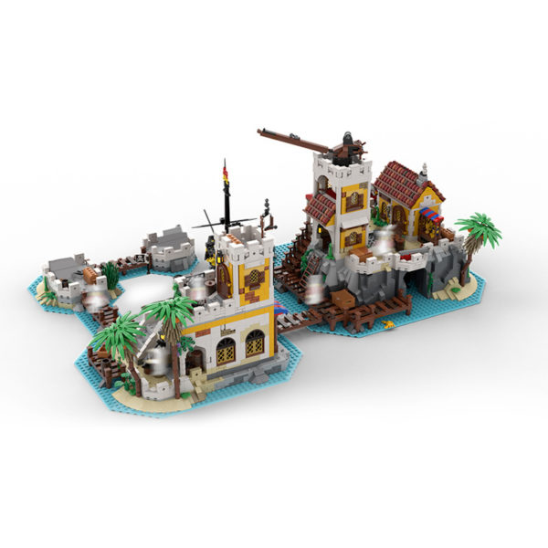 4531 PCS MOC assembly building blocks toys pirate island empire trade station officers and soldiers merchant port model compatible with 6277 - Image 8