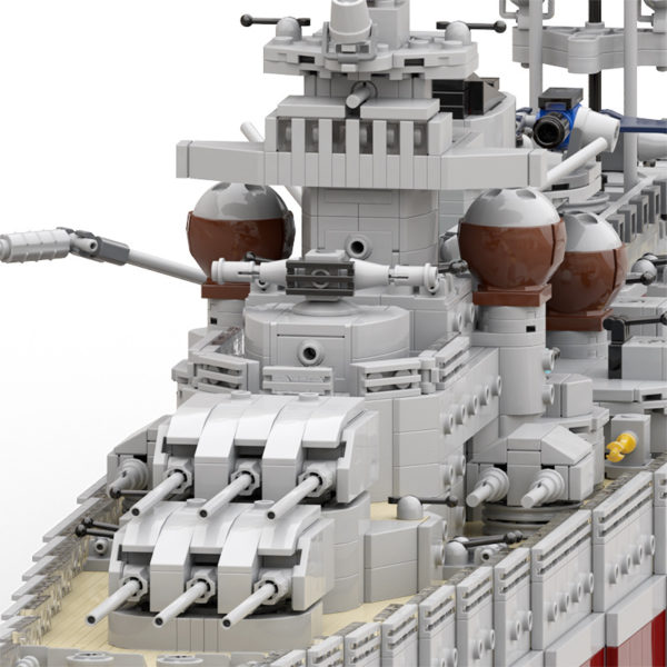 4694 PCS MOC assembly building blocks toys sea military German Gneisenau battle cruiser battleship battleship - Image 8