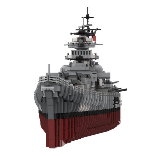 7164 PCS MOC assembly building blocks toys sea military World War II German Bismarck battleship main cruiser ship - Image 5