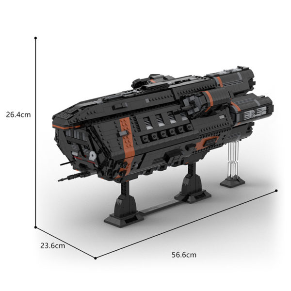 3669 PCS MOC assembly building blocks toys vast sky hot wind class cruiser troop transport warship spaceship - Image 2