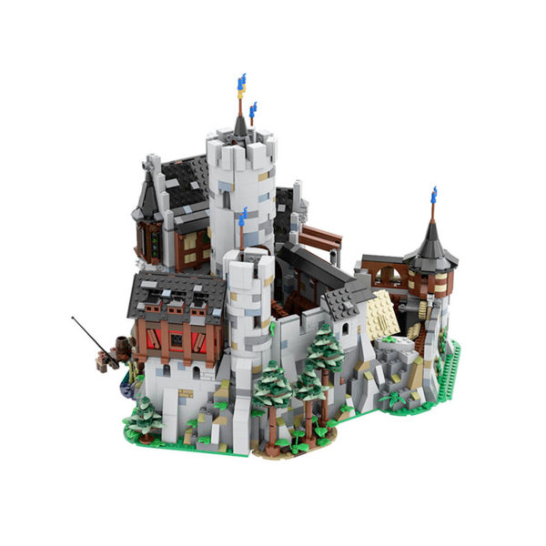 3609 PCS MOC building block toys medieval German Lowenstein castle fortress city European architecture street scene - Image 4